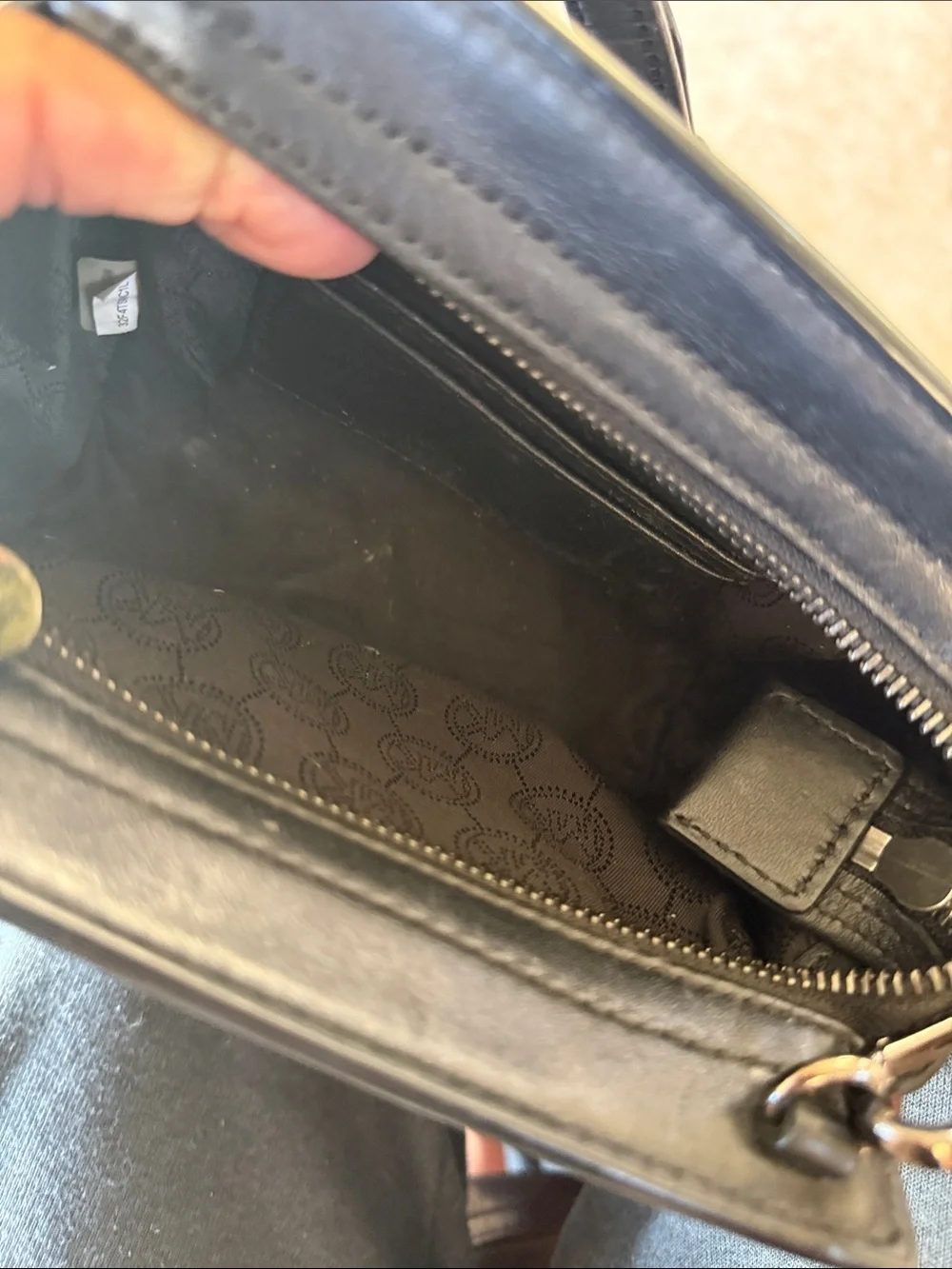 Michael Kors Black Studded Leather Crossbody